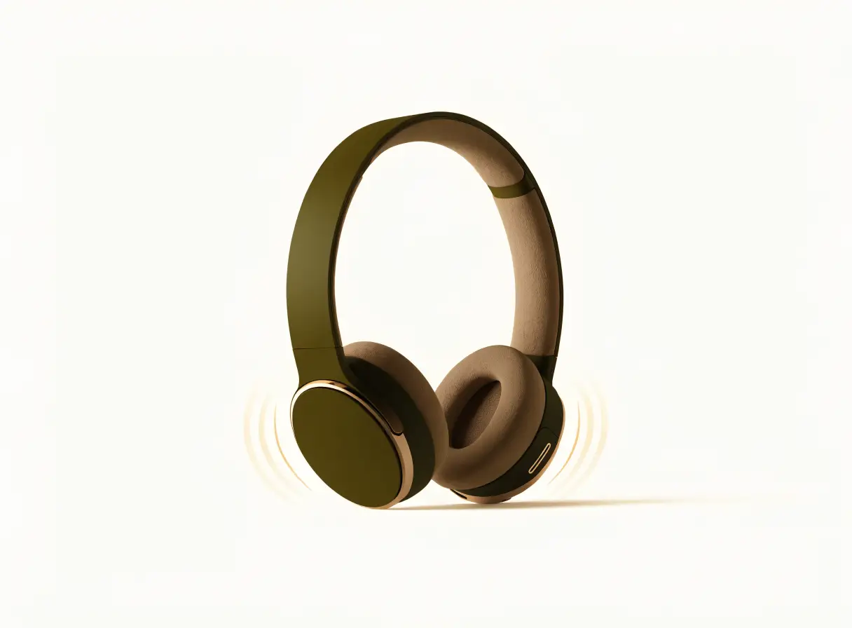 Cuffie over-ear con cancellazione del rumore su un tavolo